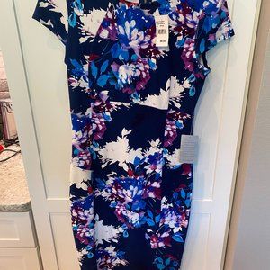 Nordstrom - Felicity and Coco Blue Floral Print Dress - Medium